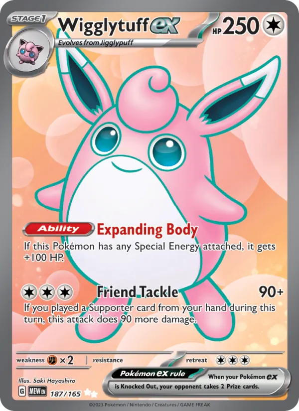 Wigglytuff ex, holofoil (sv03.5-187_h)