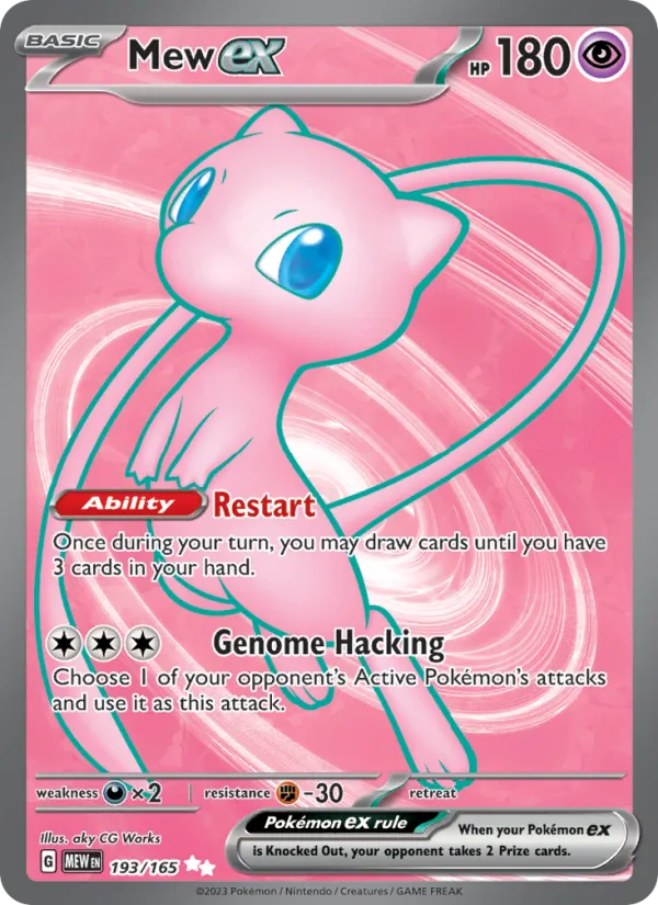 Mew ex, holofoil (sv03.5-193_h)