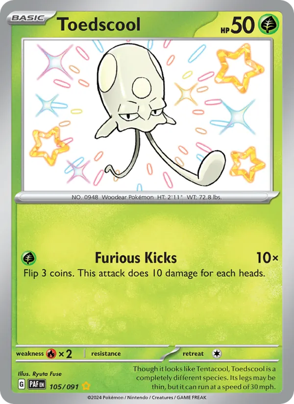 Toedscool, holofoil (sv04.5-105_h)