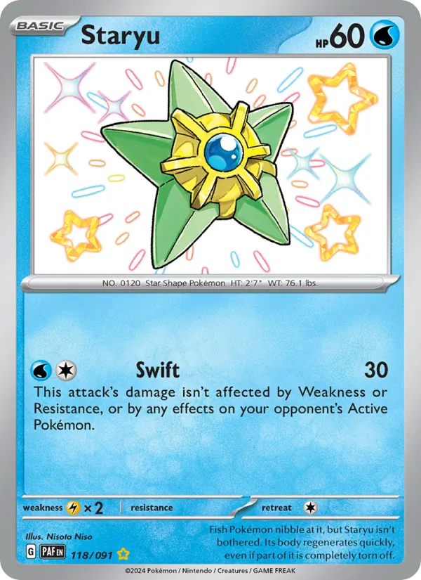 Staryu, holofoil (sv04.5-118_h)