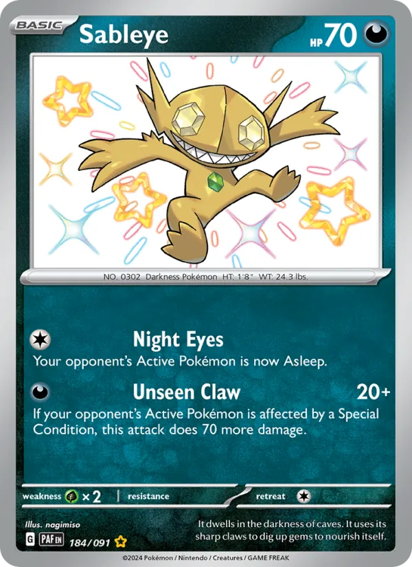 Sableye, holofoil (sv04.5-184_h)
