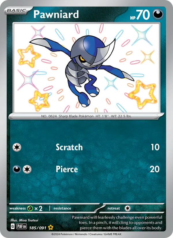 Pawniard, holofoil (sv04.5-185_h)