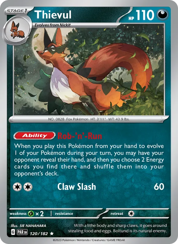 Thievul, holofoil (sv04-120_h)