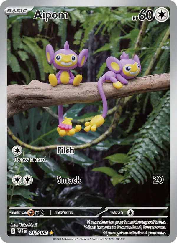 Aipom, holofoil (sv04-211_h)