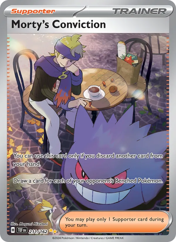 Morty's Conviction, holofoil (sv05-211_h)