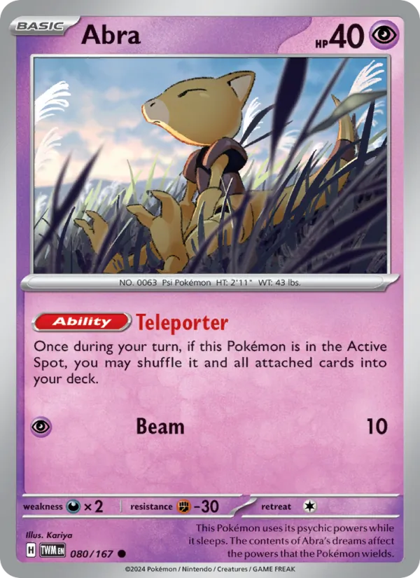 Abra, normal (sv06-080)