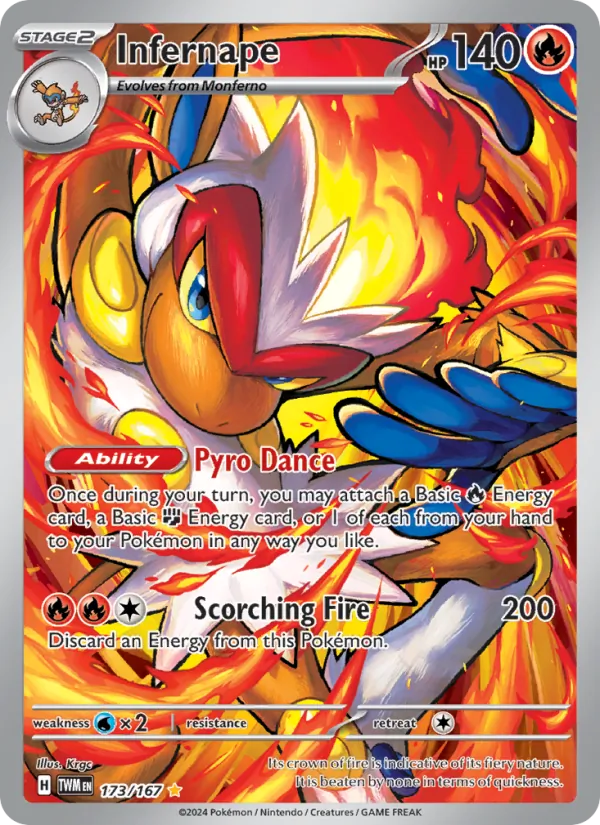 Infernape, holofoil (sv06-173_h)