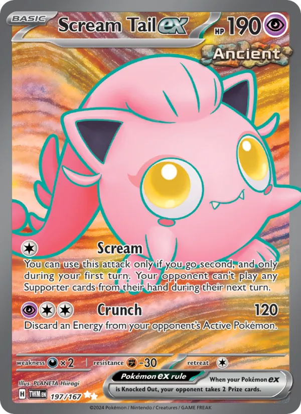 Scream Tail ex, holofoil (sv06-197_h)