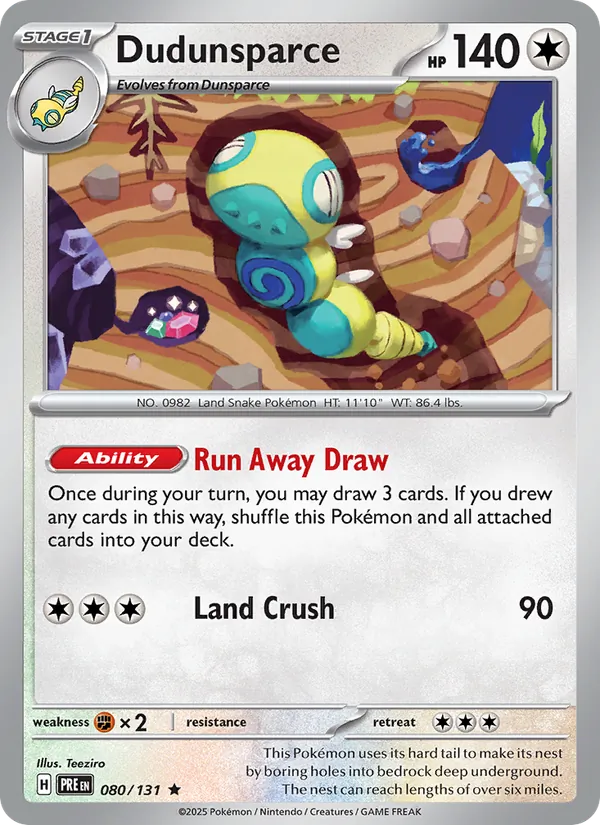 Dudunsparce, holofoil (sv08.5-080_h)