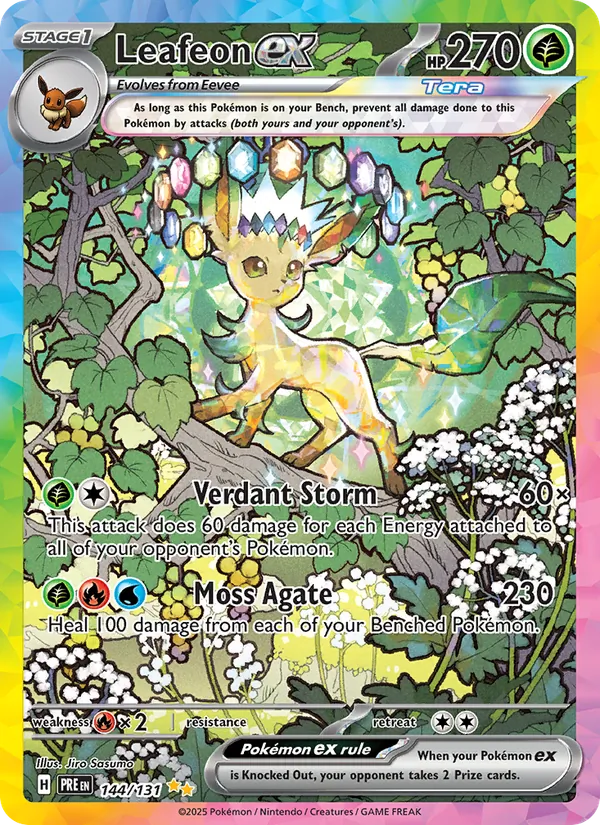 Leafeon ex, holofoil (sv08.5-144_h)