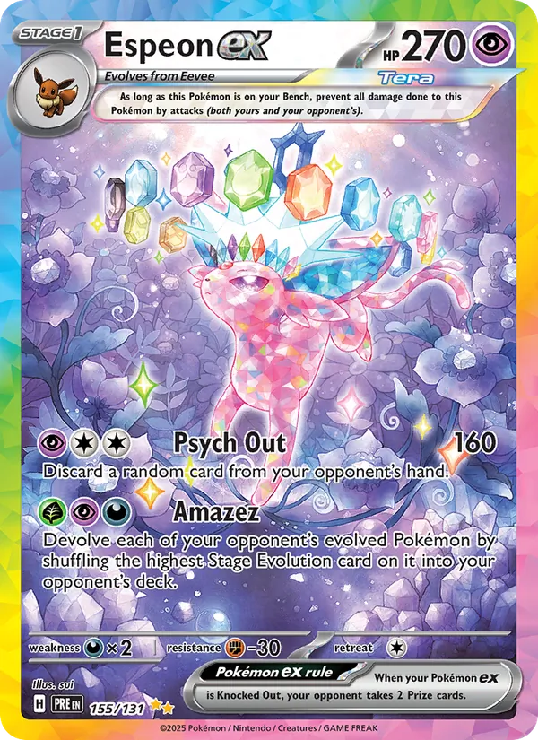 Espeon ex, holofoil (sv08.5-155_h)