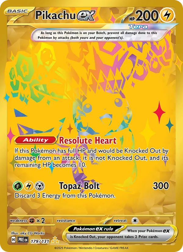 Pikachu ex, holofoil (sv08.5-179_h)