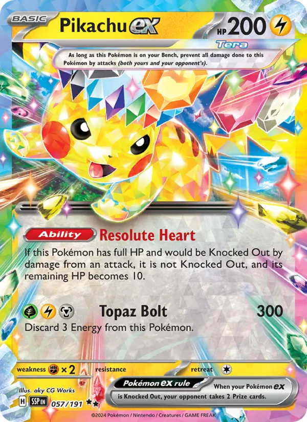 Pikachu ex (sv08-057)