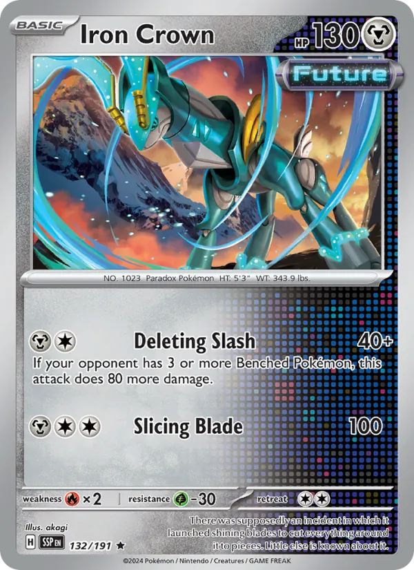 Iron Crown, holofoil (sv08-132_h)