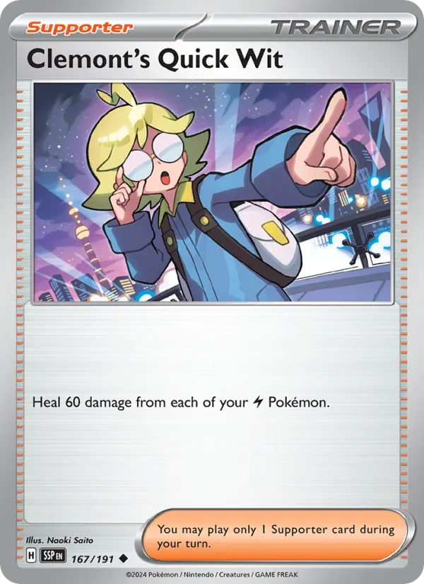 Clemont's Quick Wit, normal (sv08-167)