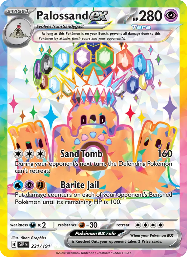 Palossand ex, holofoil (sv08-221_h)
