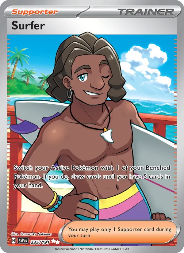 Surfer, holofoil (sv08-235_h)