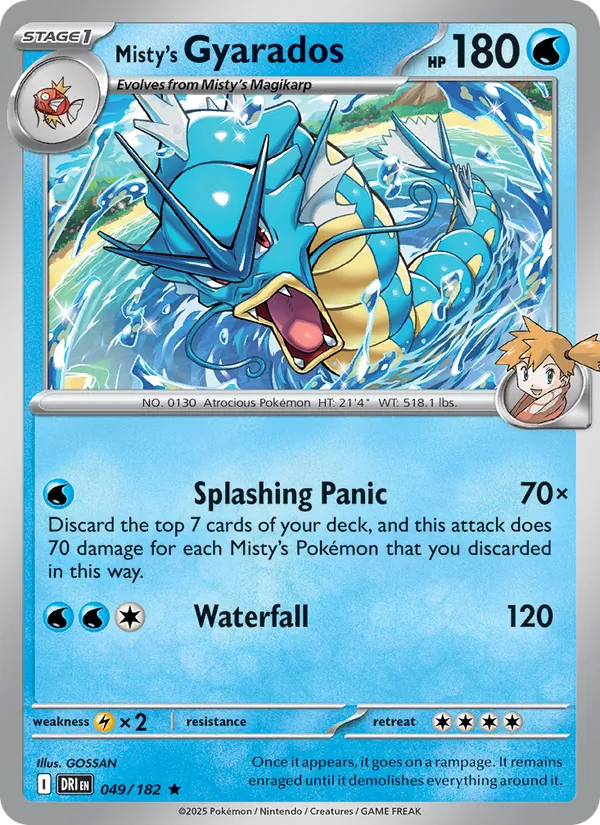 Misty's Gyarados, normal (sv10-049)