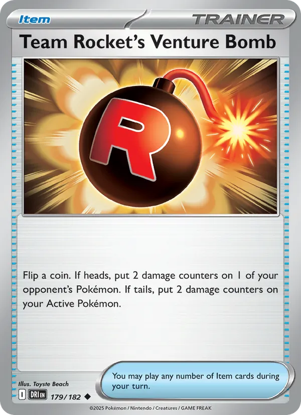 Team Rocket's Venture Bomb (sv10-179)