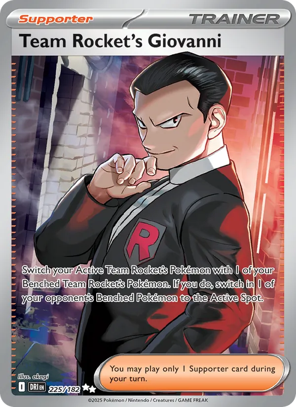 Team Rocket's Giovanni, holofoil (sv10-225_h)