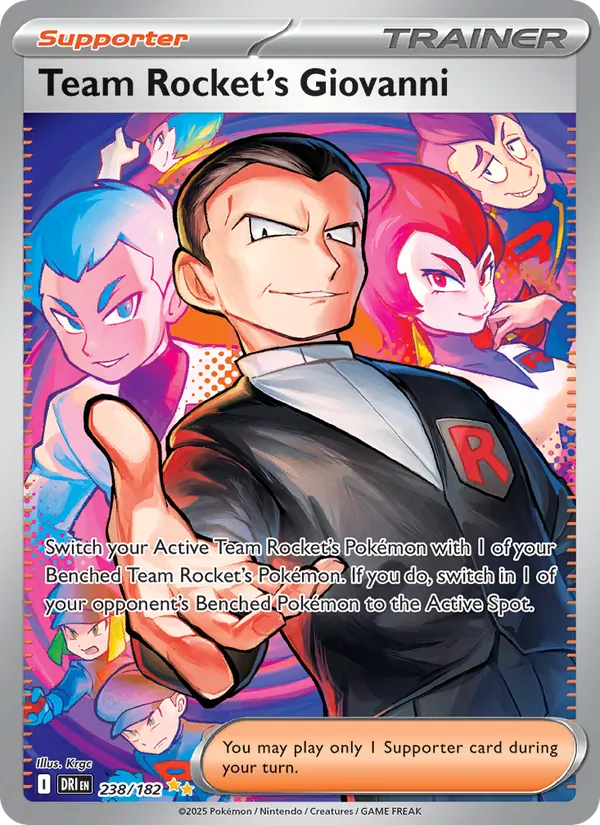 Team Rocket's Giovanni, holofoil (sv10-238_h)