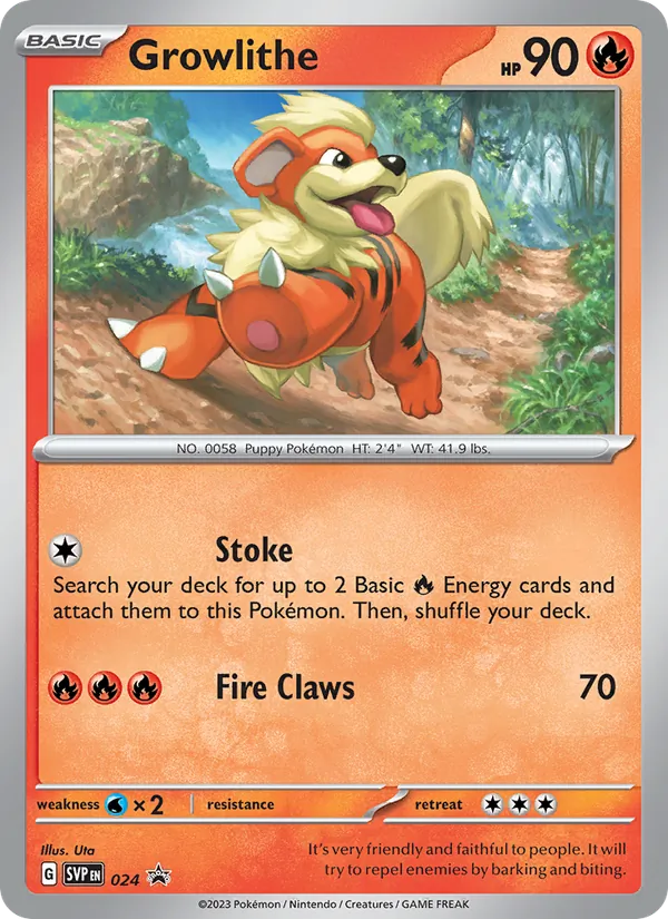 Growlithe, holofoil (svp-024_h)
