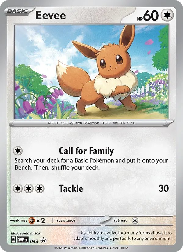 Eevee, holofoil (svp-043_h)
