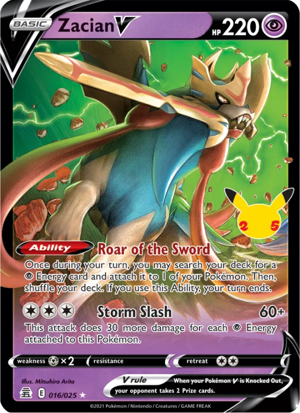 Zacian V, holofoil (cel25-16_h)