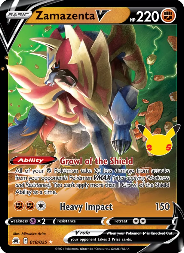 Zamazenta V, holofoil (cel25-18_h)