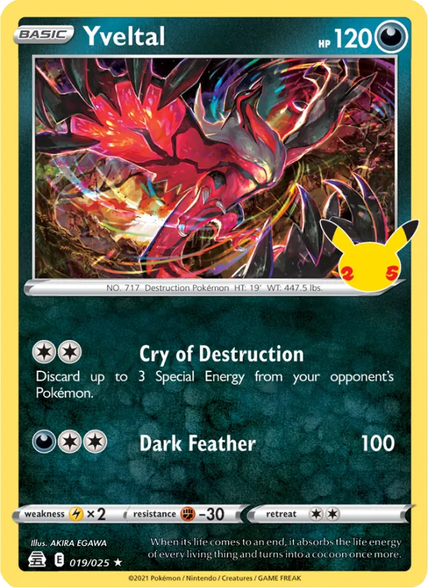 Yveltal, holofoil (cel25-19_h)
