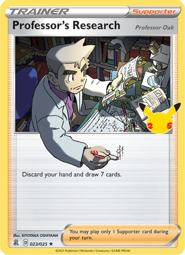 Professor's Research (Professor Oak), holofoil (cel25-23_h)