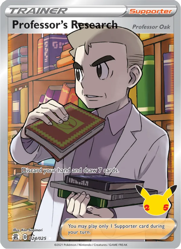 Professor's Research (Professor Oak), holofoil (cel25-24_h)