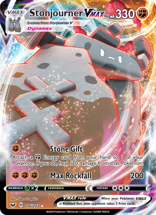Stonjourner VMAX, holofoil (swsh1-116_h)