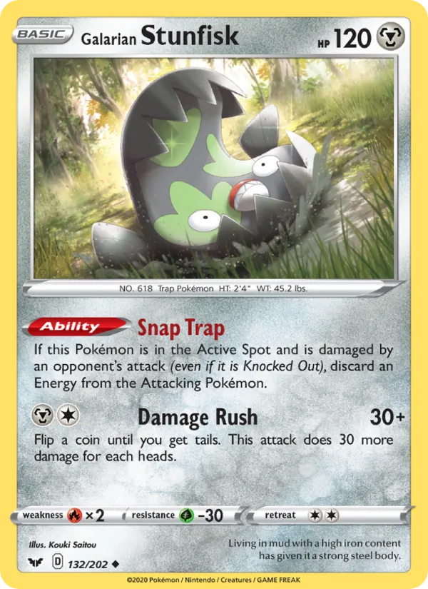 Galarian Stunfisk, normal (swsh1-132)