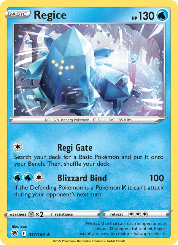 Regice, normal (swsh10-037)