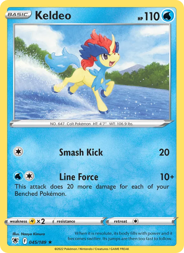 Keldeo, holofoil (swsh10-045_h)