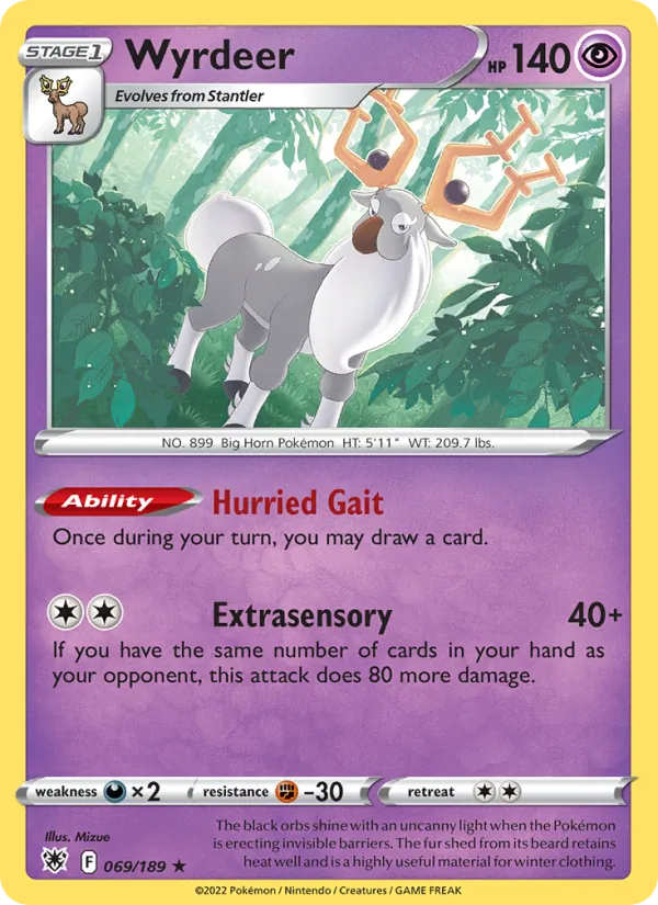 Wyrdeer, reverse holofoil (swsh10-069_rh)