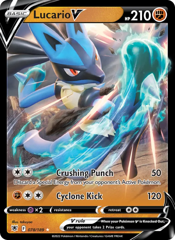 Lucario V, holofoil (swsh10-078_h)
