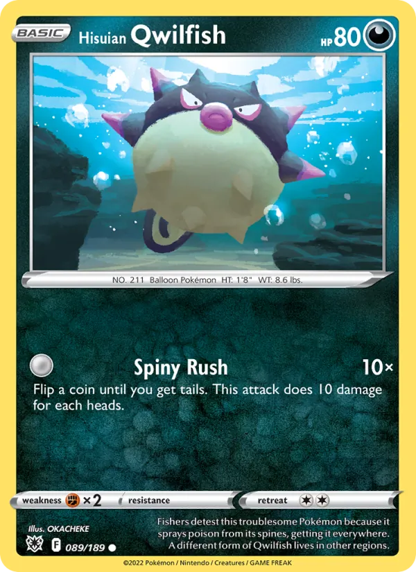 Hisuian Qwilfish, normal (swsh10-089)