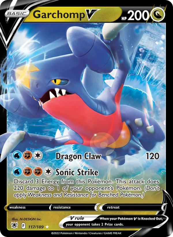 Garchomp V, holofoil (swsh10-117_h)