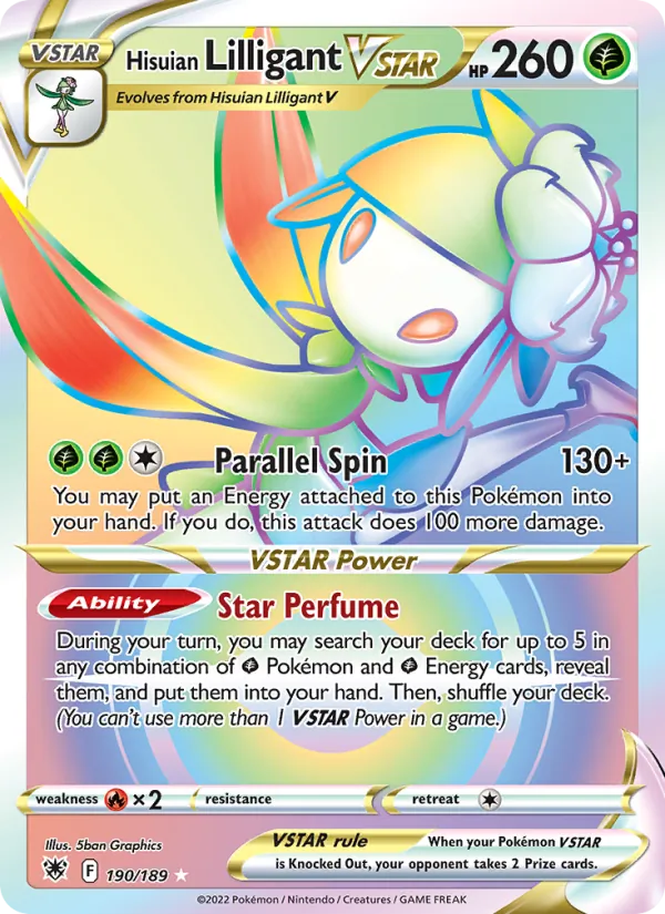 Hisuian Lilligant VSTAR, holofoil (swsh10-190_h)