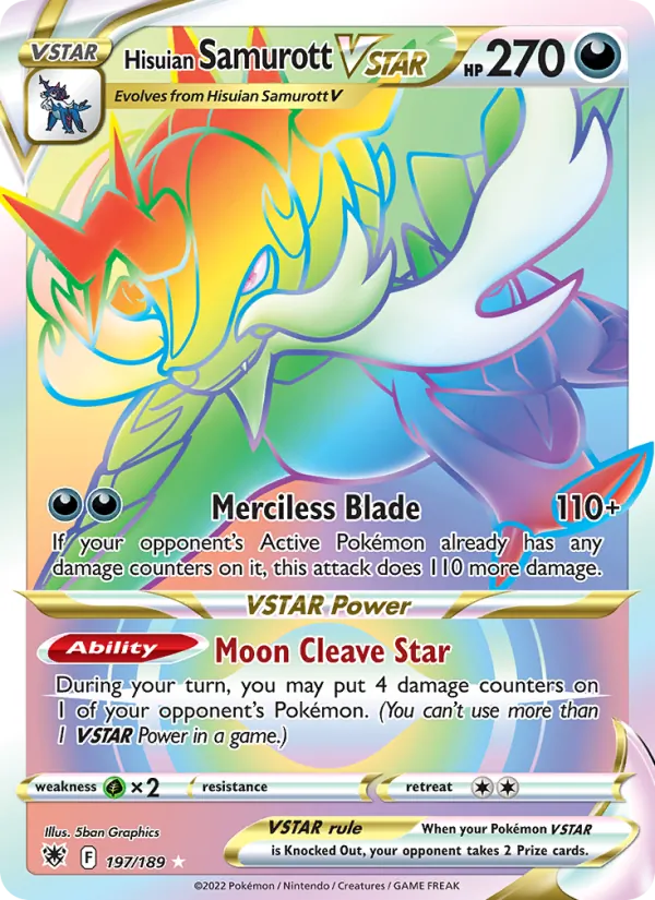 Hisuian Samurott VSTAR, holofoil (swsh10-197_h)
