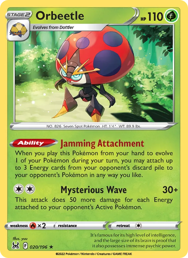 Orbeetle, holofoil (swsh11-020_h)