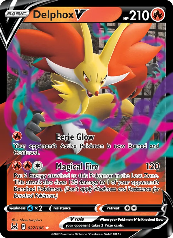 Delphox V, holofoil (swsh11-027_h)