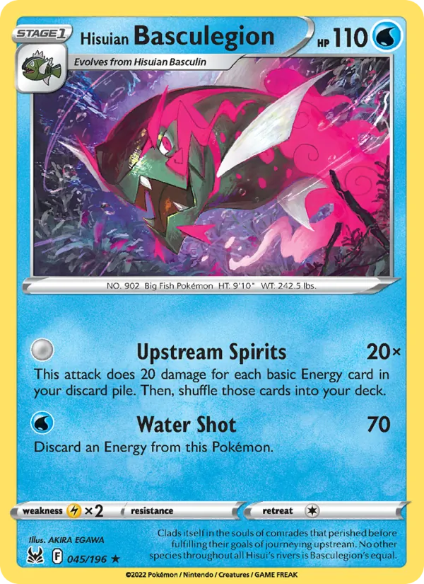 Hisuian Basculegion, reverse holofoil (swsh11-045_rh)