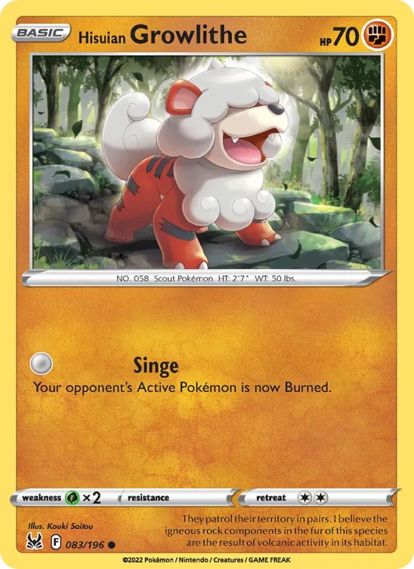 Hisuian Growlithe, normal (swsh11-083)