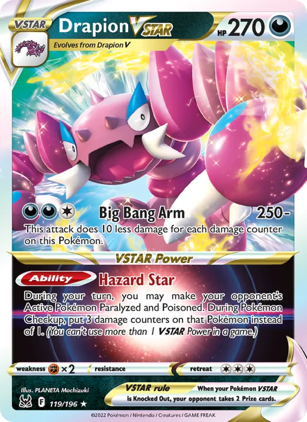 Drapion VSTAR, holofoil (swsh11-119_h)