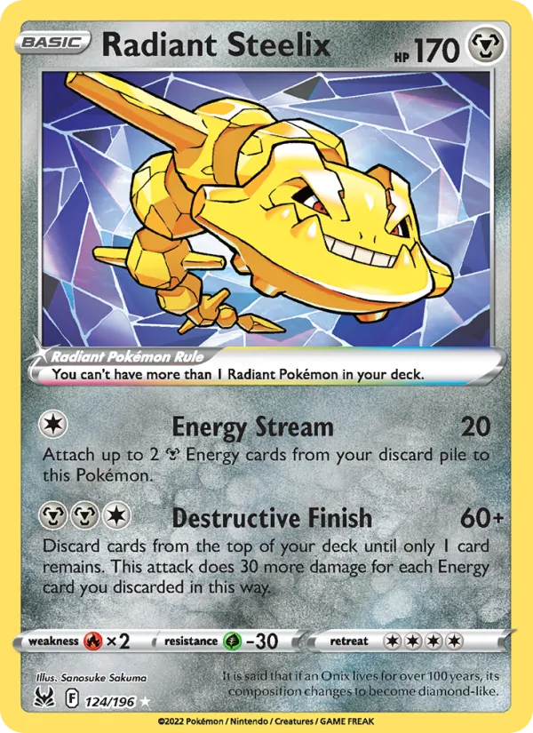Radiant Steelix, holofoil (swsh11-124_h)