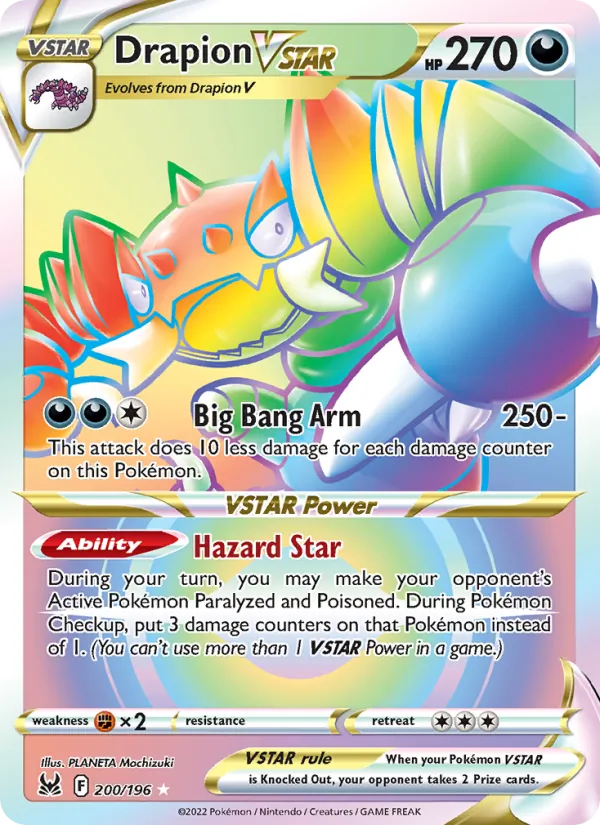 Drapion VSTAR, holofoil (swsh11-200_h)