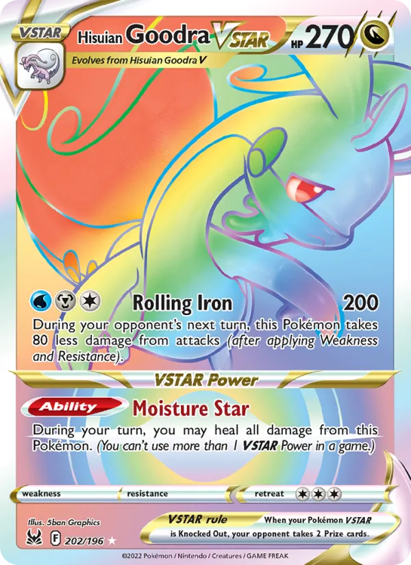 Hisuian Goodra VSTAR, holofoil (swsh11-202_h)